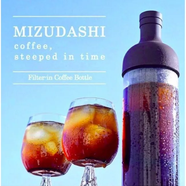 HARIO Coffee Filter-in-Bottle Wine Style 650ml barna cold brew kávéfőző palack
