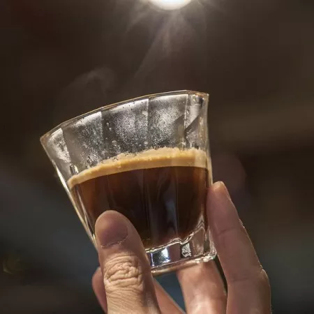 Loveramics Urban Glass Twisted Cappuccino üvegpohár, 180ml
