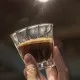 Loveramics Urban Glass Twisted Cappuccino üvegpohár 180ml, aljtálca nélkül