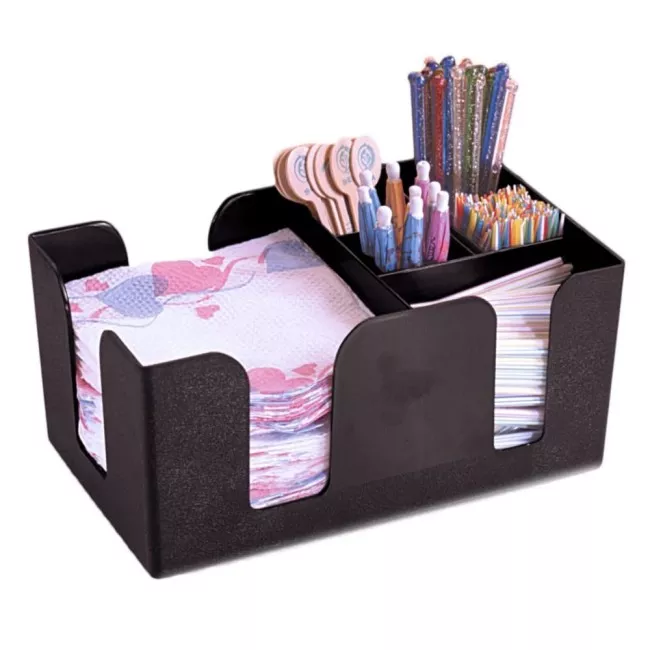 Barshaker Bar Caddy fekete bár organizer öt rekesszel