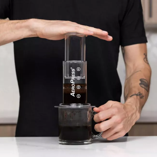 AeroPress Clear átlátszó kávéfőző Tritan anyagból