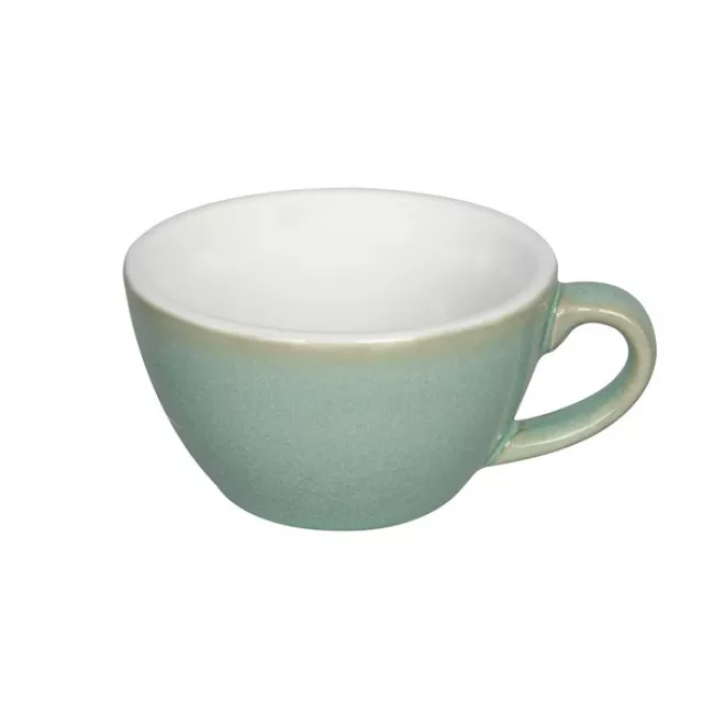 Loveramics Egg Flat White csésze aljtányérral, Basil színben, 150 ml