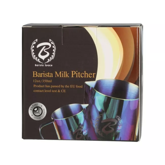 Barista Space 600 ml Rainbow tejkiöntő kancsó rozsdamentes acélból