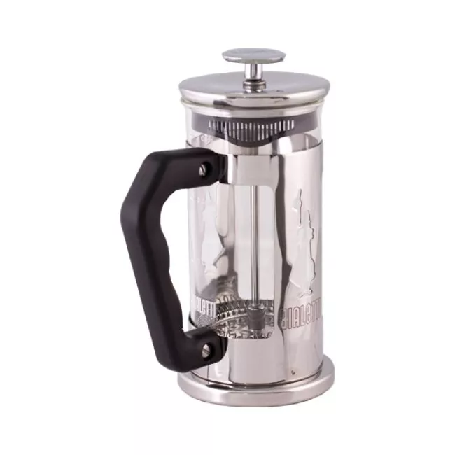 Bialetti French Press Preziosa 350 ml üveg kávéfőző rozsdamentes acél kerettel