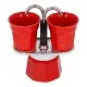 Bialetti Mini Express 2tz Red kávéfőző két eszpresszós csészével