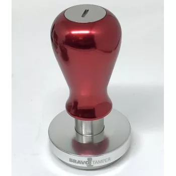 Bravo Tamper - 58.5mm - Fém markolat - Red