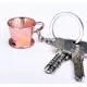 Rose gold színű dripper formájú barista kulcstartó