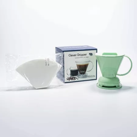 Clever Dripper L - Almazöld + 100 papírszűrő - 500ml