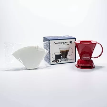 Clever Dripper L - Piros + 100 db papírszűrő - 500ml