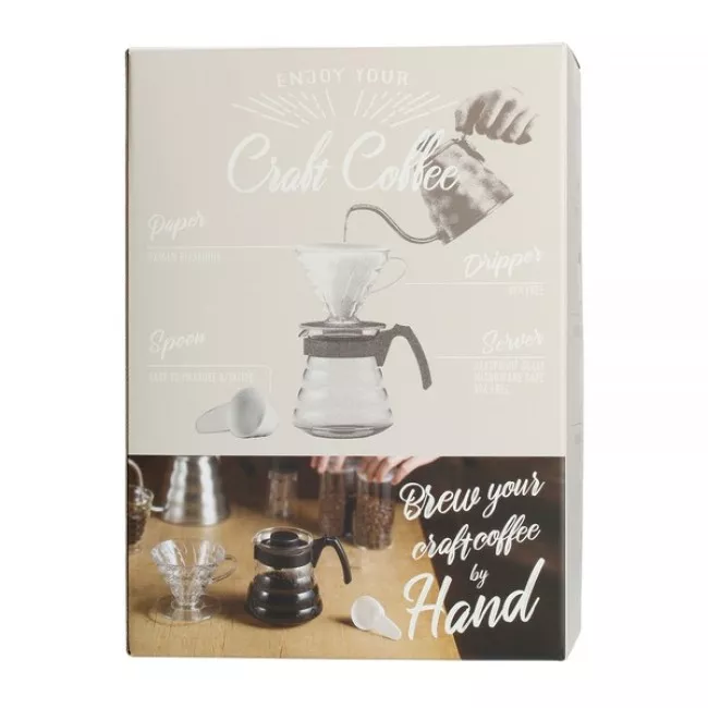HARIO V60 Pour Over Kit kávéfőző szett fekete színben