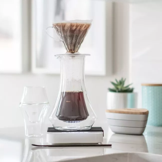 Kruve Evoke Carafe 600 ml dupla falú üveg kávéskancsó