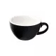 Loveramics Egg Flat White fekete porcelán csésze csészealjjal