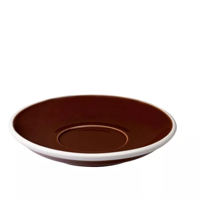 Loveramics Egg Flat White csésze 150 ml barna színben, alátéttel