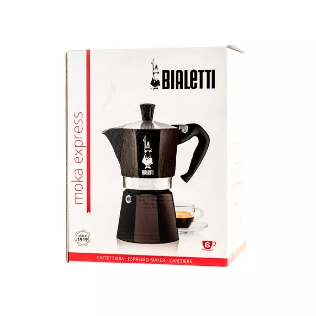 Bialetti Moka Express 3tz fekete kotyogós kávéfőző