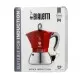 Bialetti Moka Induction 4 személyes piros moka kanna