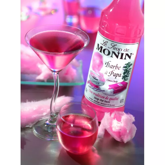 Monin Cotton Candy szirup 0.7 literes üvegben