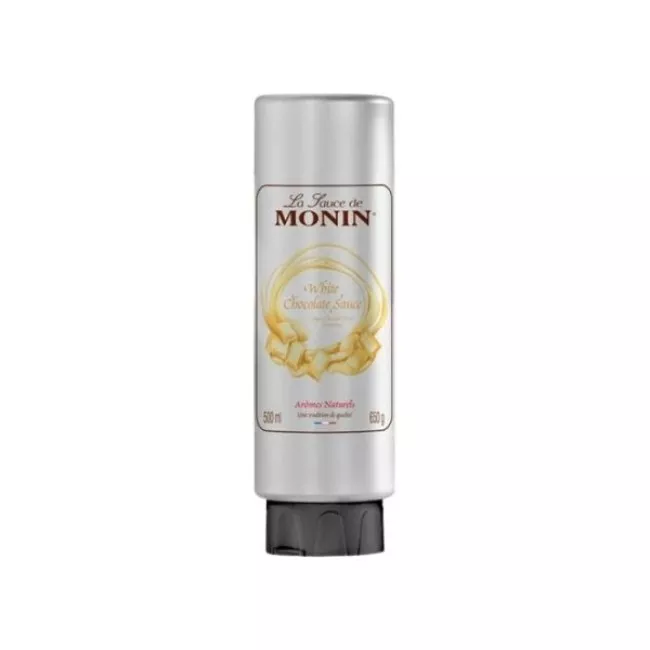 Monin Gourmet Sauces fehér csokoládé szósz 0,5 literes üvegben