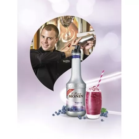 Monin Blueberry Gyümölcspüré - Áfonya - 1L