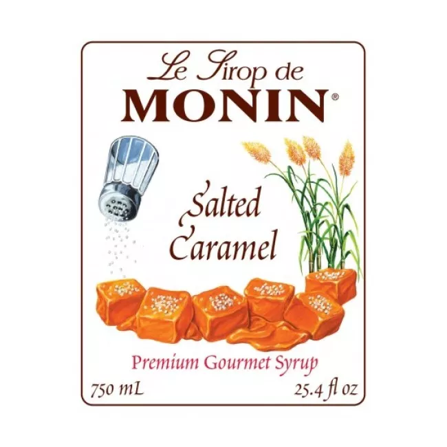 Monin Sós Karamell szirup 0.7L üveges kiszerelésben
