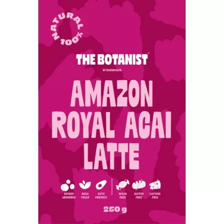 Amazon Royal Acai Latte – Vegán és Keto – Hozzáadott Cukor Nélkül – The Botanist (250g)