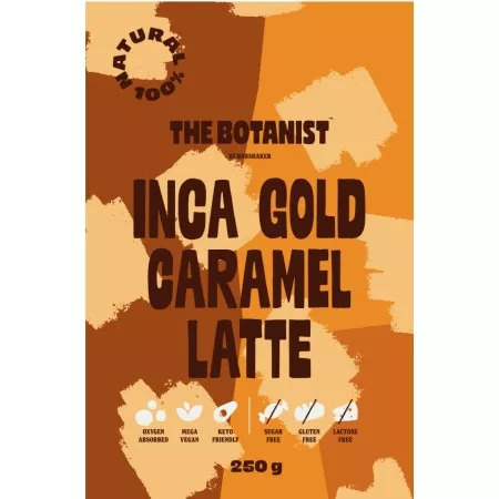 Inca Gold Caramel Latte – Vegán & Keto – Hozzáadott Cukor Nélkül – The Botanist (250g)