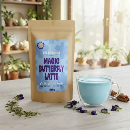 Magic Butterfly Latte – Vegán & Keto – Hozzáadott Cukor Nélkül – The Botanist (250g)