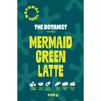 Mermaid Green Latte – Vegán és Keto – Hozzáadott Cukor Nélkül – The Botanist (250g)
