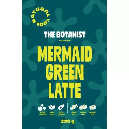 Mermaid Green Latte – Vegán és Keto – Hozzáadott Cukor Nélkül – The Botanist (250g)