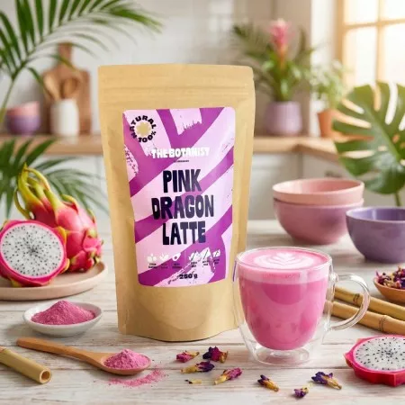 Pink Dragon Latte – Vegán és Keto – Hozzáadott Cukor Nélkül – The Botanist (250g)