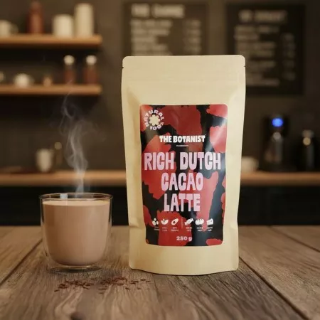 Rich Dutch Cacao Latte – Vegán & Keto – Hozzáadott Cukor Nélkül – The Botanist (250g)
