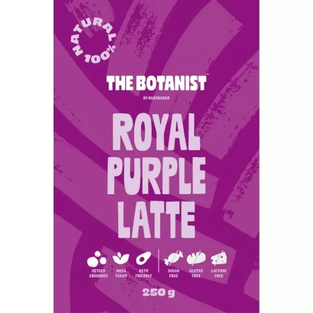 Royal Purple Latte – Vegán és Keto – Hozzáadott Cukor Nélkül – The Botanist (250g)
