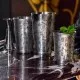 Tiki Julep Pohár 410 ml Urban Bar rozsdamentes acélból, tiki mintázattal