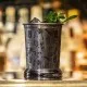 Tiki Julep Pohár 410 ml Urban Bar rozsdamentes acélból, tiki mintázattal