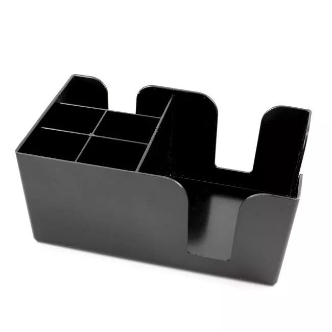 Barshaker Bar Caddy fekete bár organizer öt rekesszel