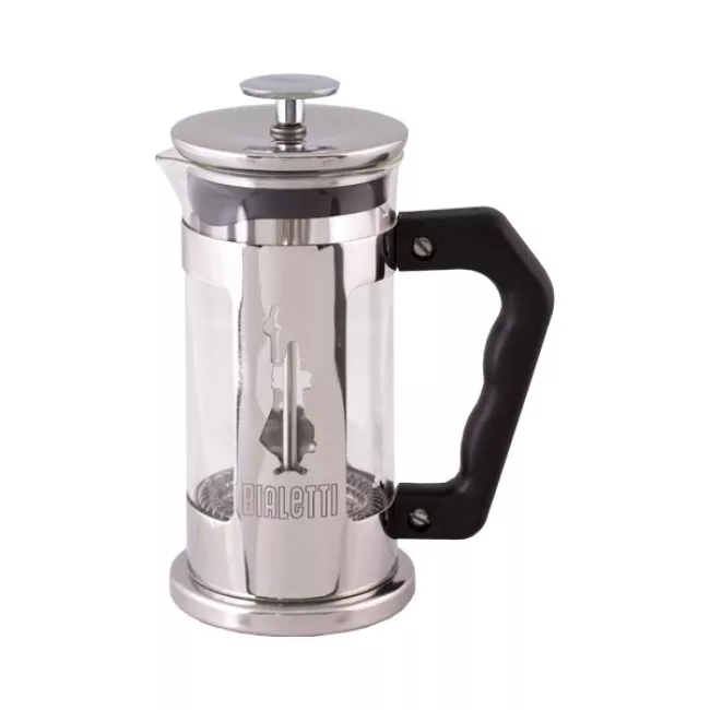 Bialetti French Press Preziosa 350 ml üveg kávéfőző rozsdamentes acél kerettel