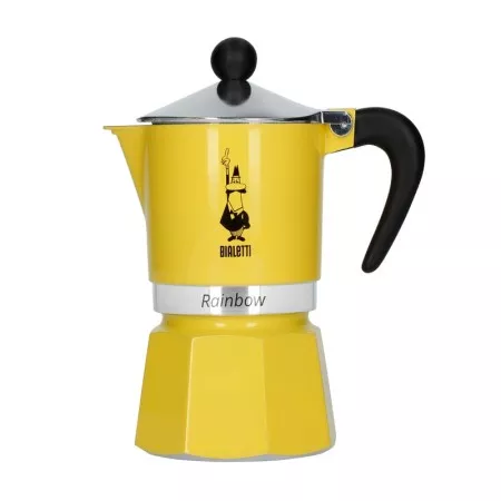 Bialetti Moka Pot Rainbow - Yellow 3tz