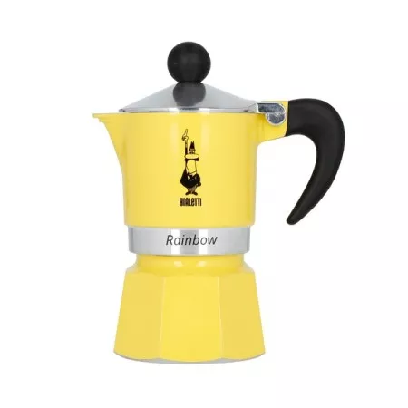 Bialetti Moka Pot Rainbow - Sárga 1 személyes