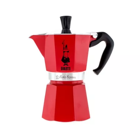 Kotyogós kávéfőző - Bialetti Moka Express 6 személyes - Piros