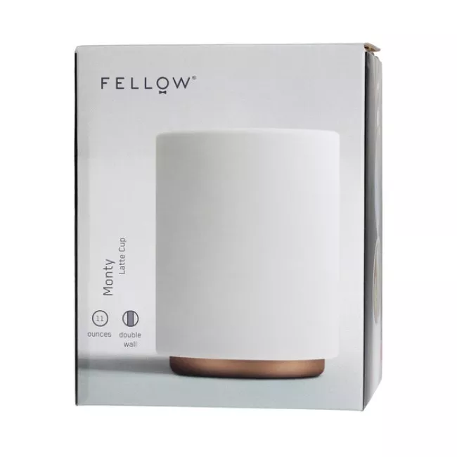 Fellow Monty Latte Cup fehér színű, 325 ml-es dupla falú kerámia csésze