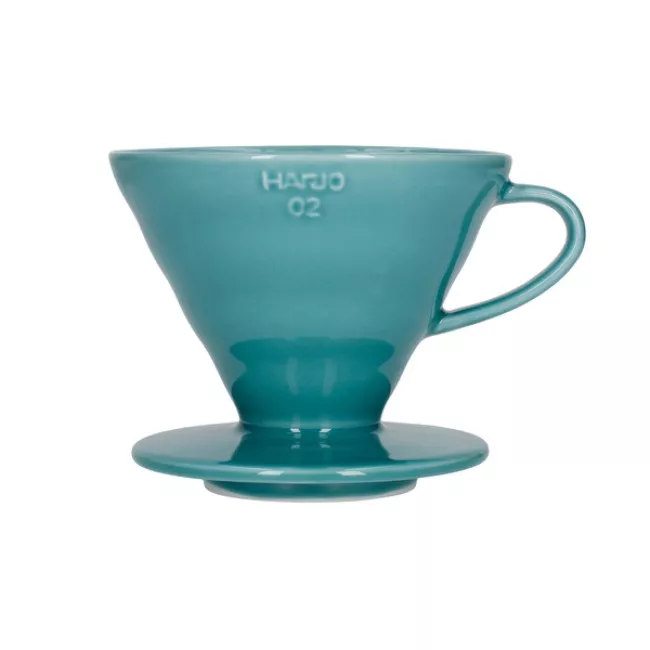 Hario V60-02 kerámia kávéfilter türkizzöld színben