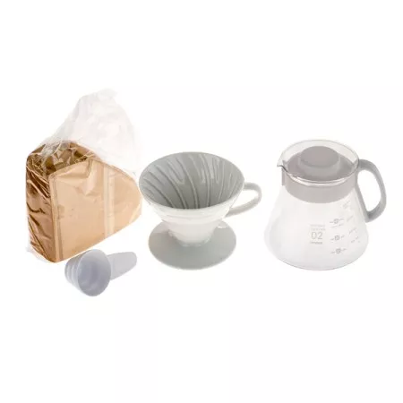 Hario V60 Dripper & Pot White