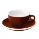 Loveramics Egg Flat White csésze 150 ml barna színben, alátéttel