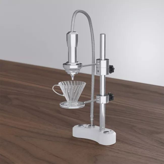 Modbar Pour Over System fekete-fehér kávékészítő modul pultra szerelve