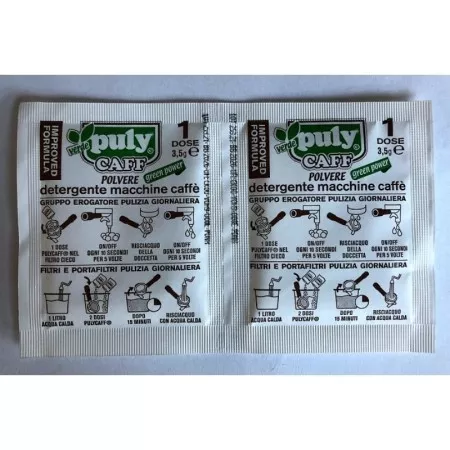 Puly CAFF Verde kávégéptisztító por, 20 db x 3,5 g/tasak