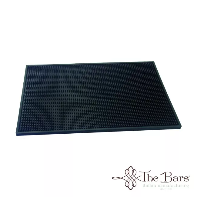 The Bars fekete szerviz szőnyeg 450x300mm gumi anyagból