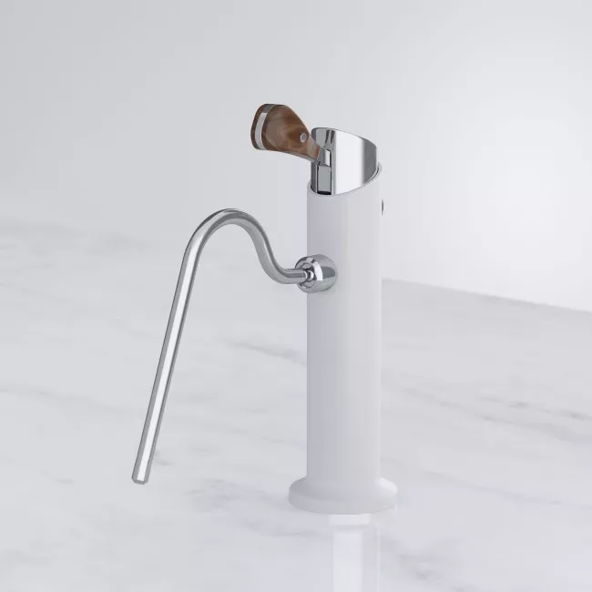 Modbar Extra Steam Tap Black/White rozsdamentes acél gőzkarral és gőzmodullal