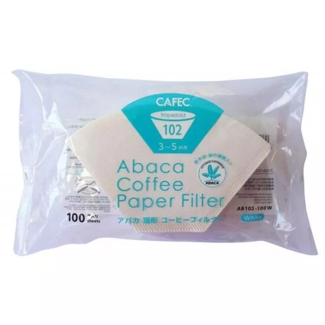 Cafec Abaca Trapéz papírfilter 04-es méret kávéfilterhez