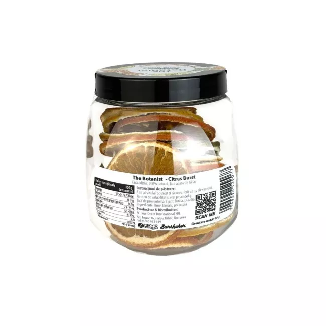 Citrus Burst szárított citrusmix műanyag tégelyben, The Botanist by Barshaker termék