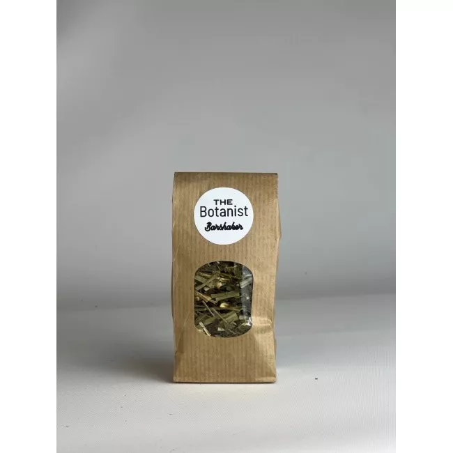 Ginger Zen tea csomagolása a The Botanist márkától, zöld tea gyömbérrel és citrusjegyekkel