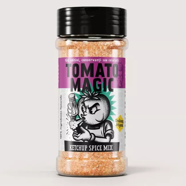 Tomato Magic ketchup fűszerkeverék csomagolása, 170g